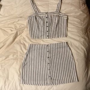 2 piece pin striped set by ivy & main